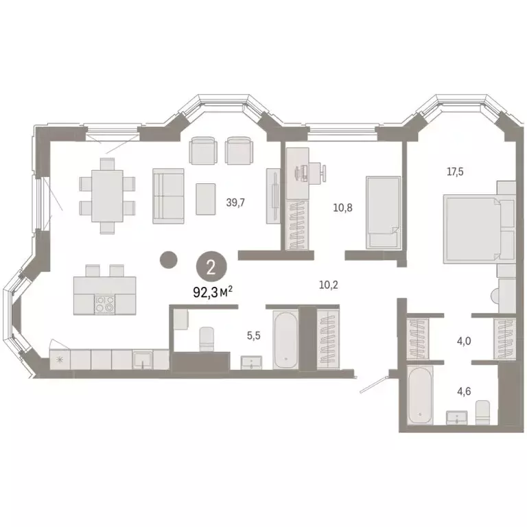 2-комнатная квартира: Екатеринбург, жилой район Вокзальный, улица ... - Фото 2