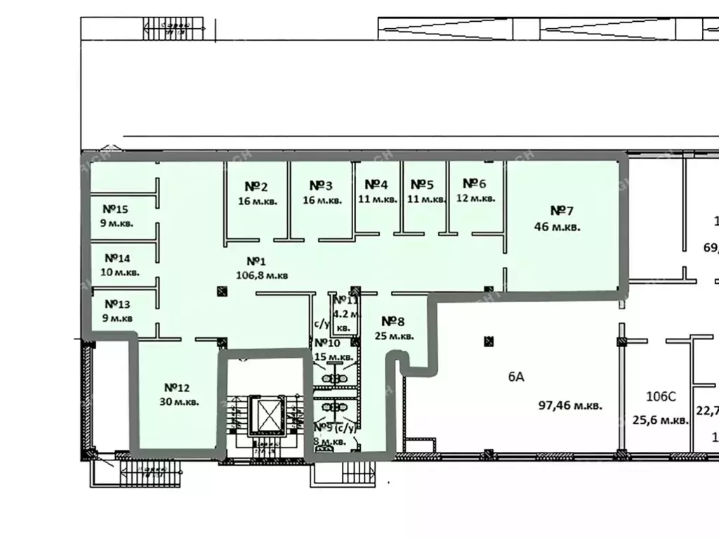 Офис в Санкт-Петербург Варшавская ул., 5к2 (326 м) - Фото 2