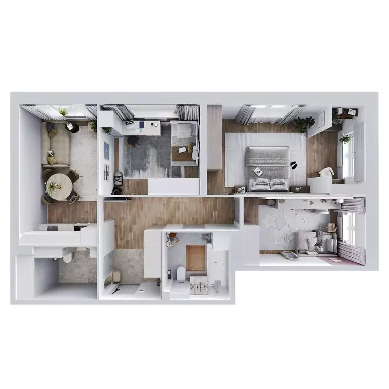 3-к кв. Пермский край, Пермь Парковый просп., 24 (79.4 м) - Фото 2