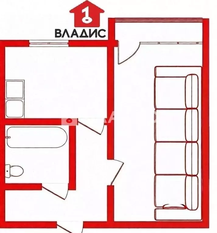 1-к кв. Брянская область, Брянск ул. Абашева, 5 (29.9 м) - Фото 2