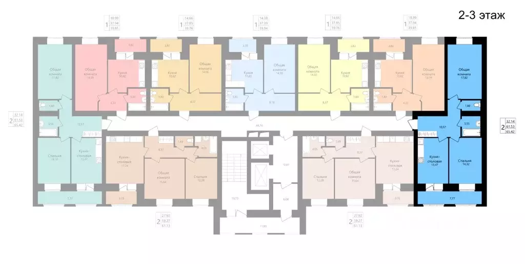 2-к кв. Мордовия, Саранск ул. Филатова, 15 (61.53 м) - Фото 2