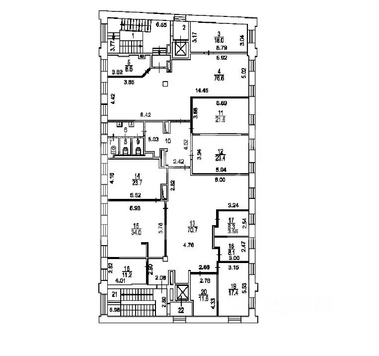 Офис в Москва Милютинский пер., 10С1 (450 м) - Фото 1