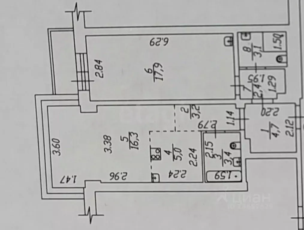 2-к кв. Иркутская область, Иркутск ул. Николая Гаврилова, 4 (56.0 м) - Фото 2