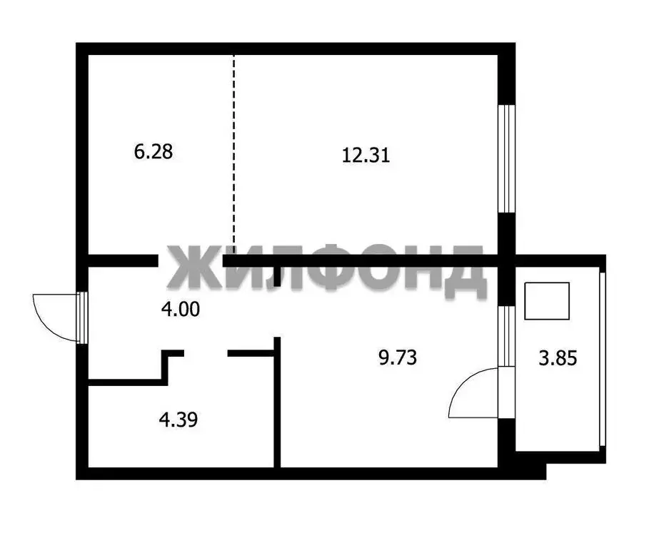 1-комнатная квартира: Краснообск, 3-й микрорайон, 22 (36.3 м) - Фото 0