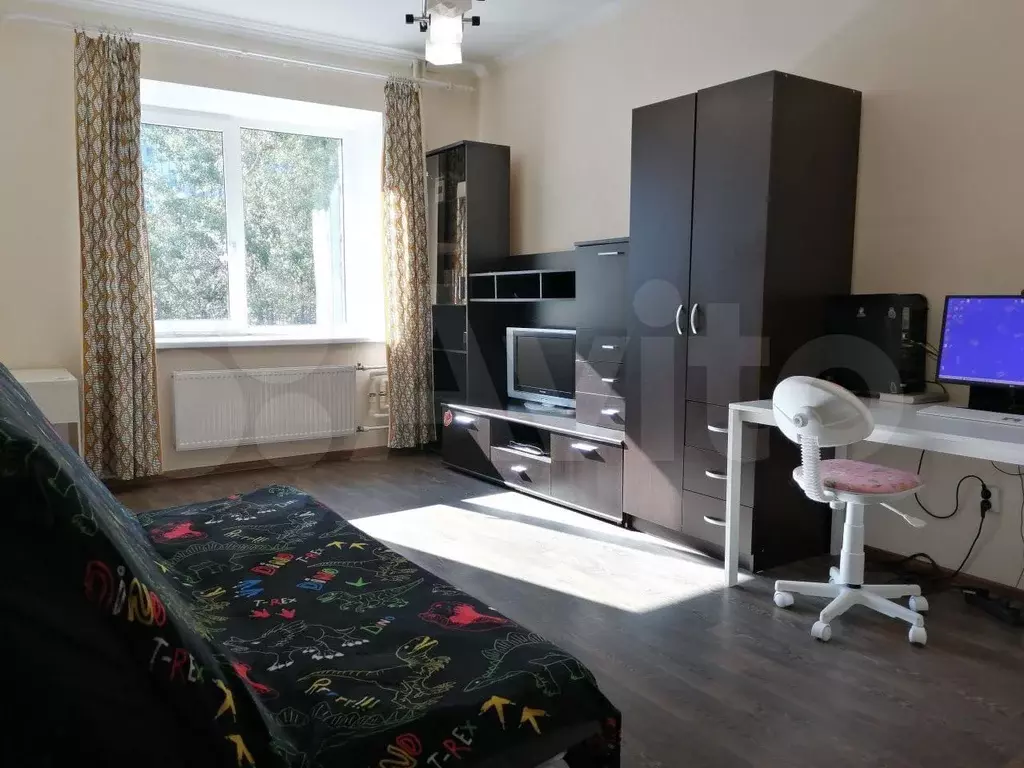 1-к. квартира, 42,5 м, 1/4 эт. - Фото 0