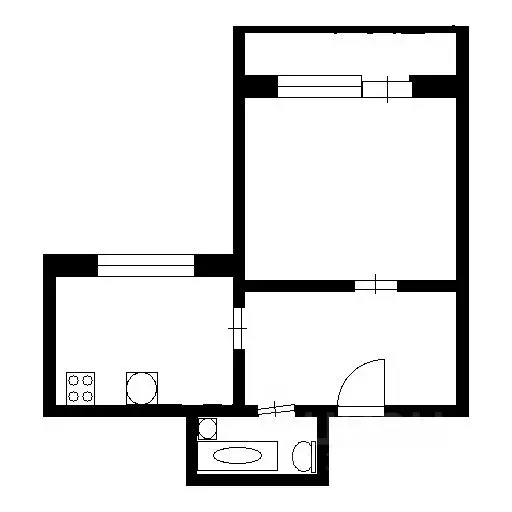 1-к кв. Воронежская область, Воронеж Нижняя ул., 73 (39.6 м) - Фото 2