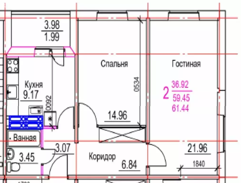 2-комнатная квартира: Ульяновск, жилой район Север, микрорайон Искра, ... - Фото 0