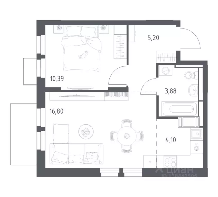 1-к кв. Московская область, Красногорск городской округ, Путилково пгт ... - Фото 1