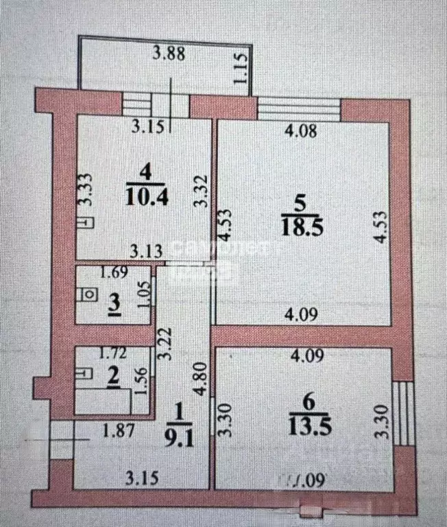 2-к кв. Липецкая область, Липецк ул. А.П. Мистюкова, 2 (56.0 м) - Фото 1