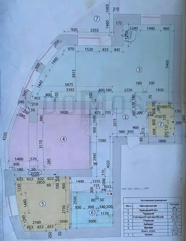 3-к кв. Свердловская область, Екатеринбург ул. Татищева, 102 (107.6 м) - Фото 1