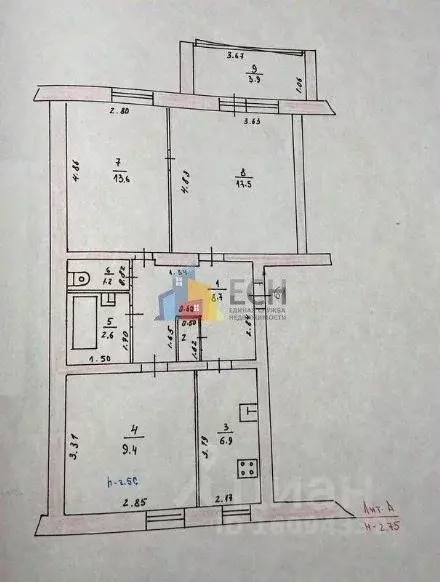 3-к кв. Тульская область, Новогуровский рп ул. Мира, 10 (60.7 м) - Фото 1