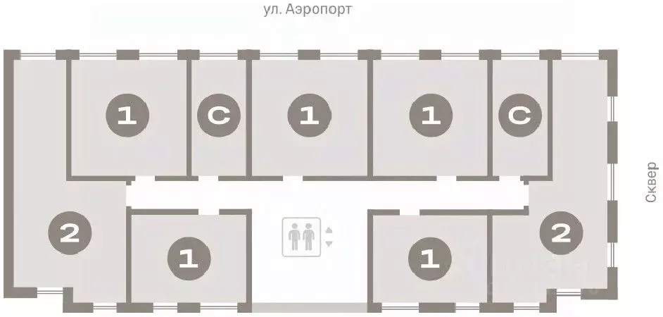 2-к кв. Новосибирская область, Новосибирск ул. Аэропорт, 88 (60.85 м) - Фото 1