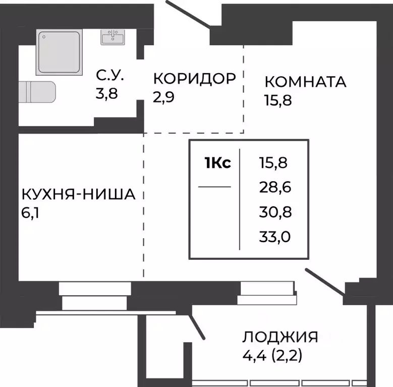 Студия Алтайский край, Барнаул тракт Павловский, 251Б (30.8 м) - Фото 1