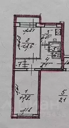 2-к кв. Санкт-Петербург просп. Мечникова, 5К2 (50.1 м) - Фото 1