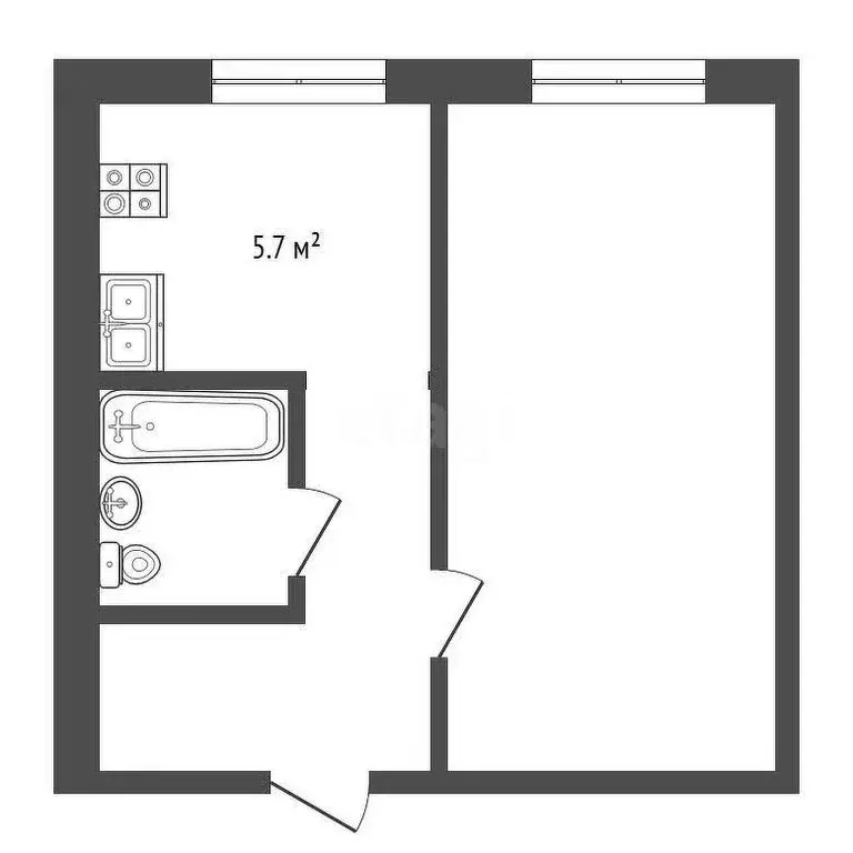 1-комнатная квартира: Балашов, улица Титова, 11А (33.7 м) - Фото 1