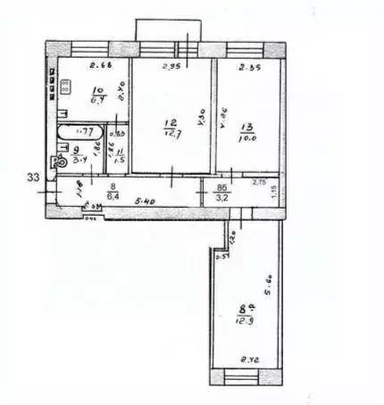 3-к кв. Кировская область, Киров ул. Свободы, 72 (56.5 м) - Фото 1