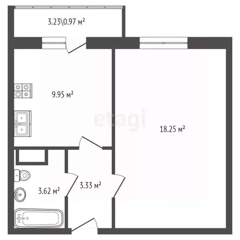 2-к кв. Санкт-Петербург Львовская ул., 10 (61.0 м) - Фото 1