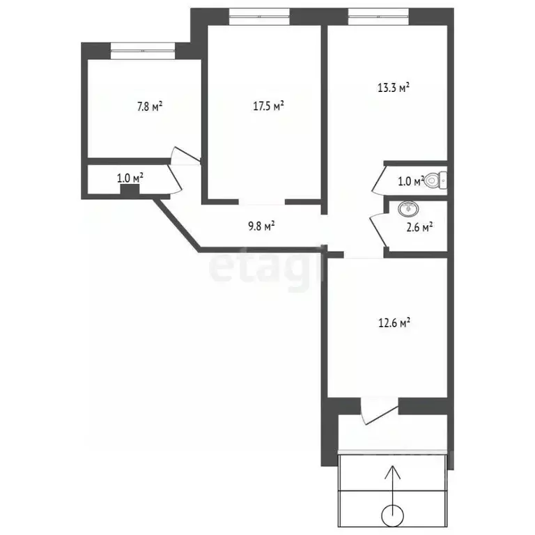 Помещение свободного назначения в Тюменская область, Тюмень Восточный ... - Фото 2