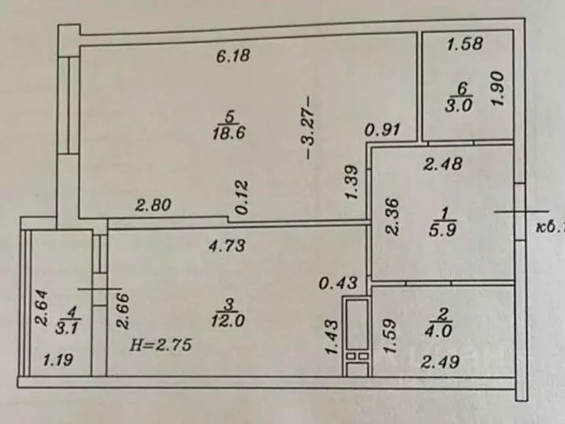 1-к кв. Краснодарский край, Анапа Анапское ш., 18к1 (43.5 м) - Фото 2