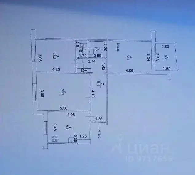 Комната Татарстан, Казань ул. Дубравная, 3 (17.1 м) - Фото 2
