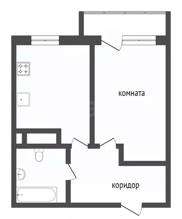 1-к кв. Тюменская область, Тюмень ул. Тимофея Чаркова, 81к2 (34.7 м) - Фото 0