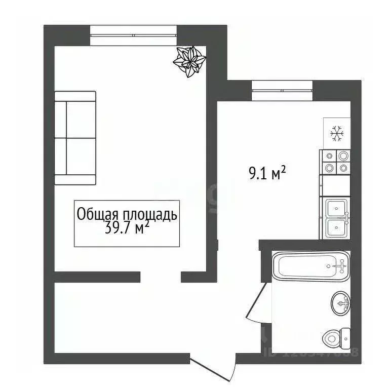 1-к кв. Новосибирская область, Новосибирский район, Барышевский ... - Фото 1