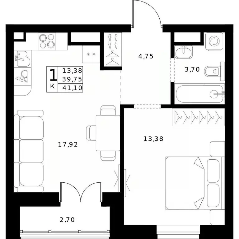 1-к кв. Нижегородская область, Нижний Новгород Ленгородок мкр, Мед ... - Фото 0