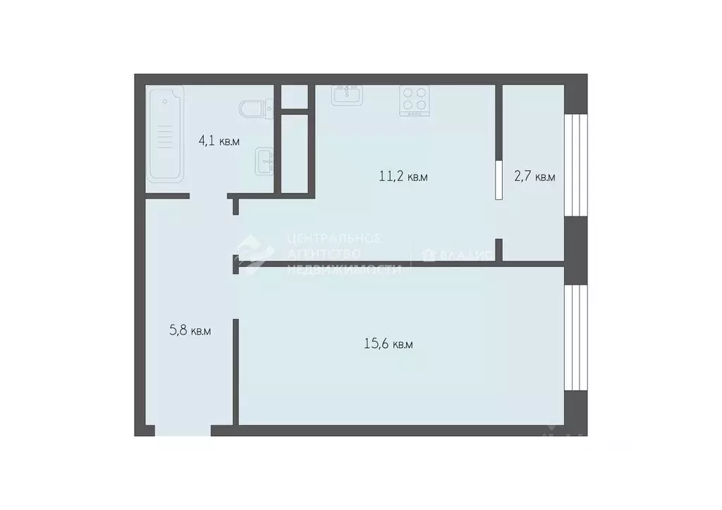 1-к кв. Рязанская область, Рязань Олимпийский городок мкр, 2 (36.7 м) - Фото 2