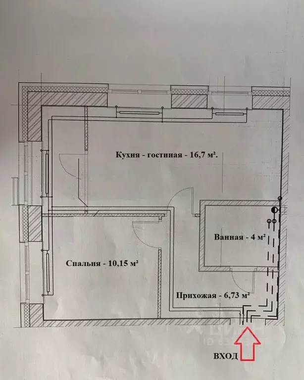 2-к кв. Татарстан, с. Высокая Гора ул. Ирека Миннахметова, 1 (40.6 м) - Фото 1