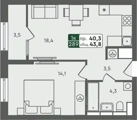 1-к кв. Курганская область, Курган Заозерный жилрайон, 6А мкр, 25/4 ... - Фото 0