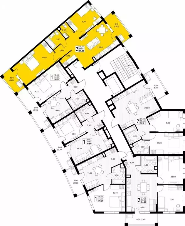 2-комнатная квартира: Сукко, жилой комплекс Кипарис (65 м) - Фото 2