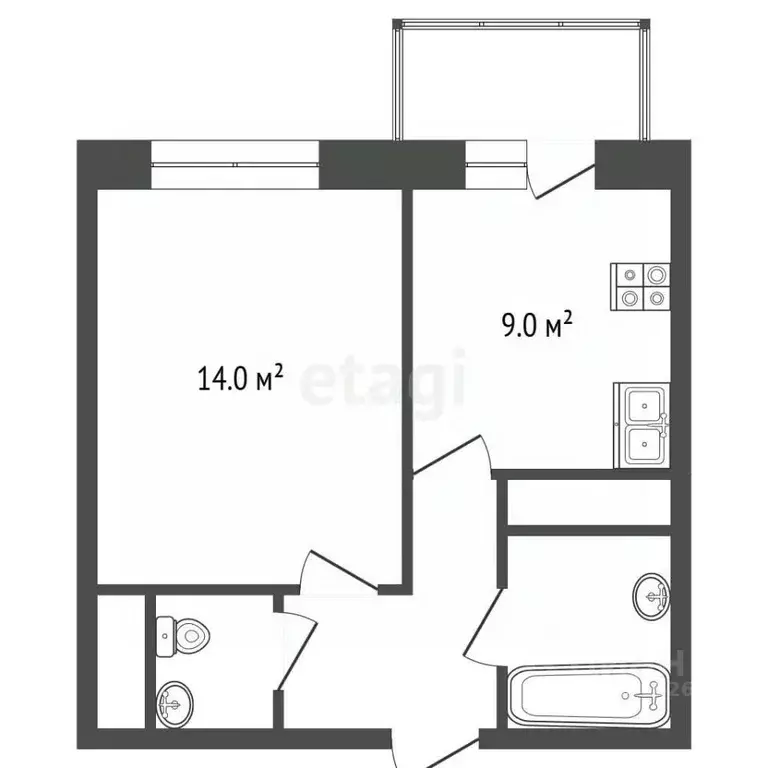 1-к кв. Московская область, Талдомский городской округ, Вербилки пгт ... - Фото 2