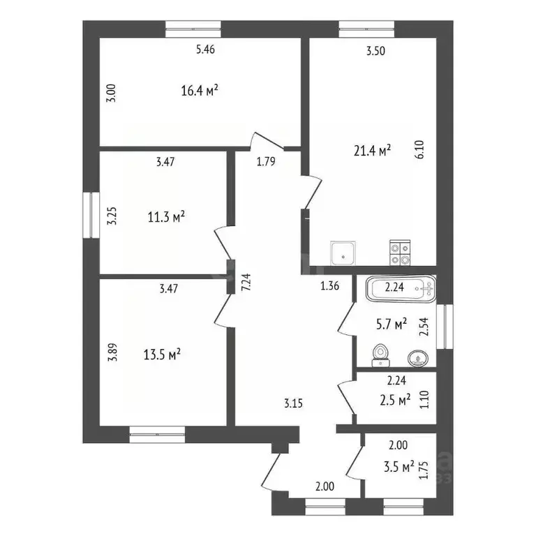 Дом в Тюменская область, Тюмень Царево садовое товарищество,  (90 м) - Фото 2
