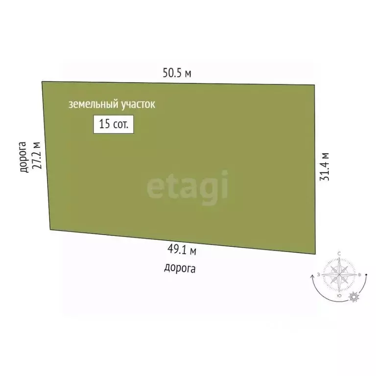 Участок в Калужская область, Калуга городской округ, д. Яглово  (15.0 ... - Фото 2