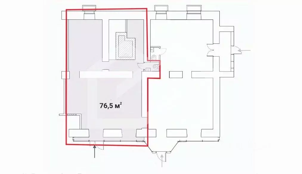 Помещение свободного назначения в Москва Брянская ул., 12 (77 м) - Фото 2
