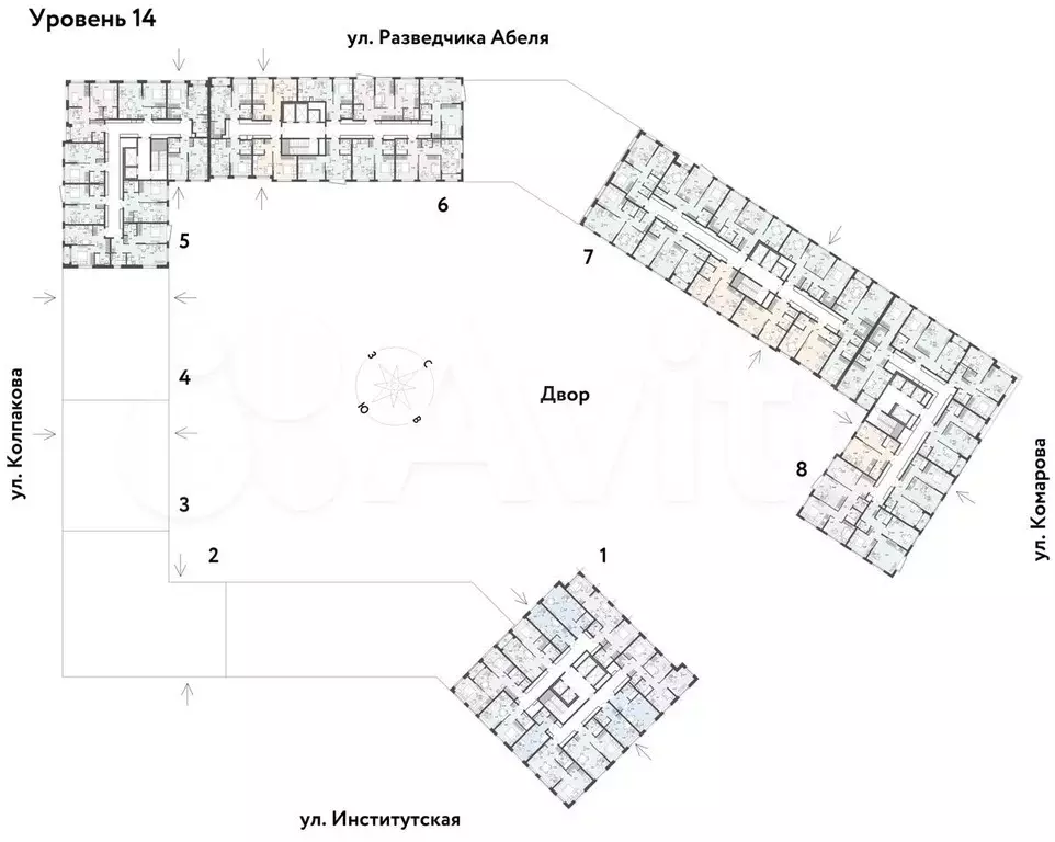 2-к. квартира, 37,4 м, 14/25 эт. - Фото 1