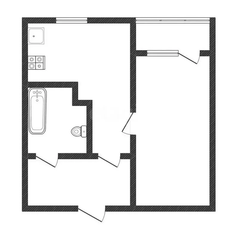 1-комнатная квартира: Черкесск, улица Свободы, 62П (44.3 м) - Фото 1