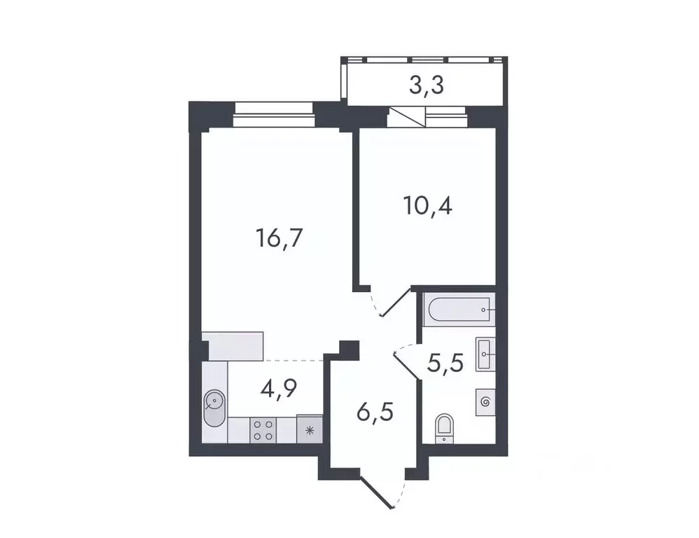 2-к кв. Кировская область, Киров ул. Чистопрудненская, 13 (47.3 м) - Фото 0