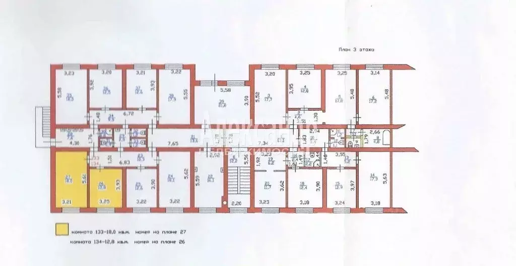 Комната Ленинградская область, Выборг ул. Данилова, 1 (30.8 м) - Фото 1