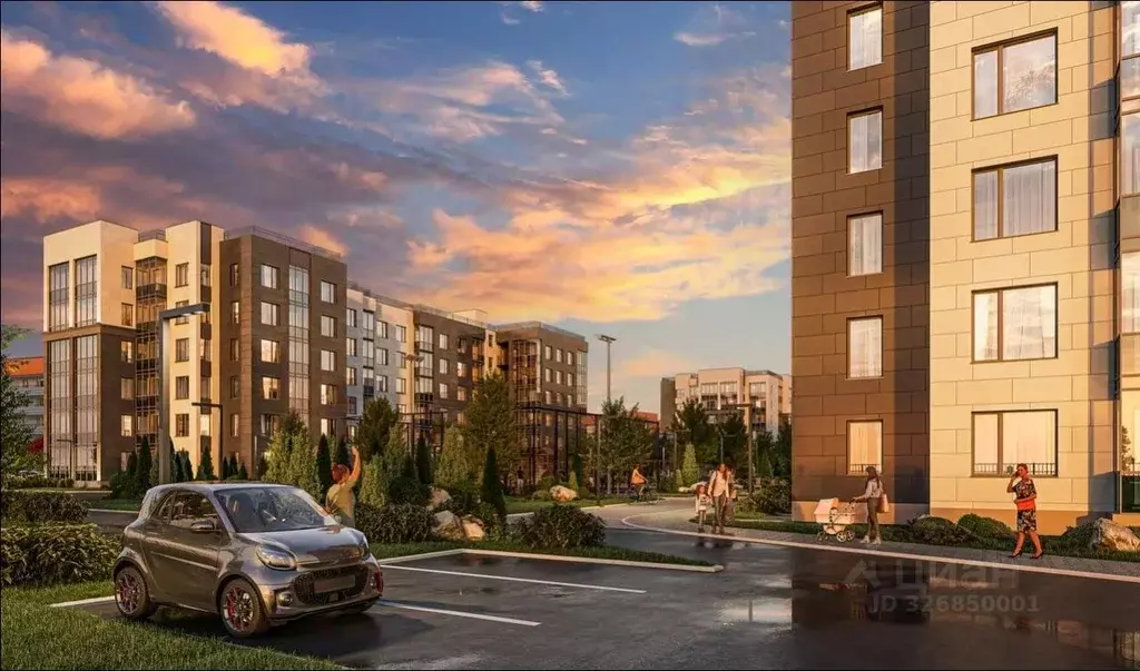 2-к кв. Ленинградская область, Всеволожск Огоньки жилой комплекс ... - Фото 2