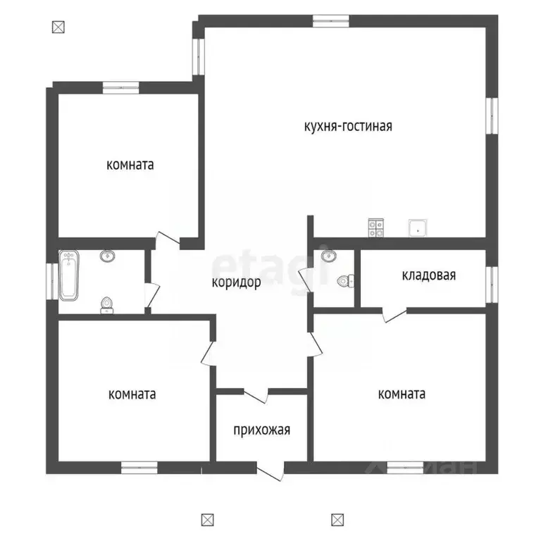 Дом в Воронежская область, Семилукский район, Губаревское с/пос, с. ... - Фото 2