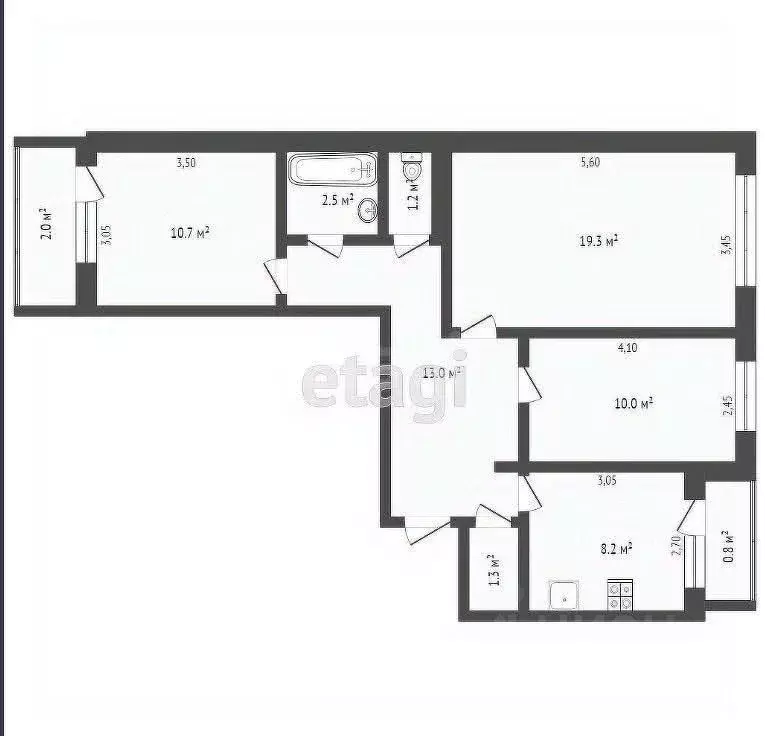 3-к кв. Тверская область, Вышневолоцкий муниципальный округ, д. Подол  ... - Фото 1