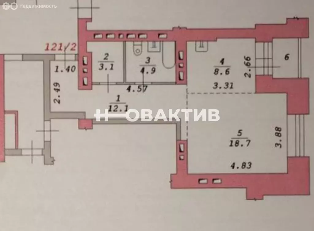 1-комнатная квартира: Новосибирск, Советский район, микрорайон ... - Фото 0