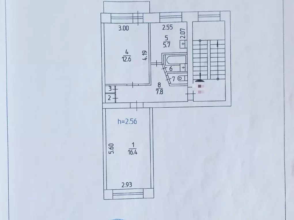 2-к кв. Пермский край, Пермь ул. Шишкина, 17 (46.4 м) - Фото 0