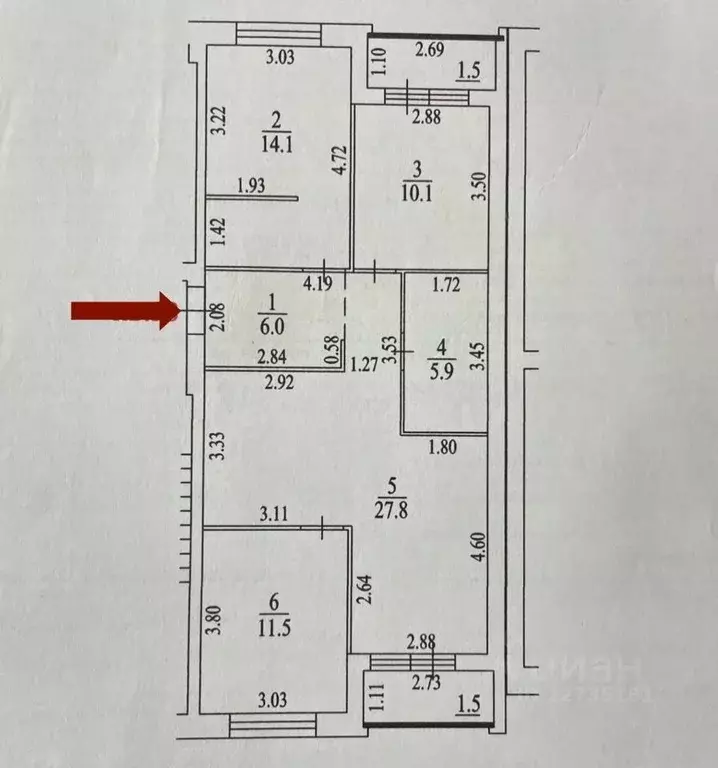 3-к кв. Кировская область, Киров ул. Севастопольская, 5 (78.0 м) - Фото 1