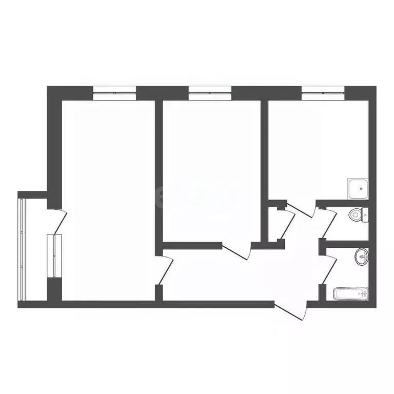 2-к кв. Кемеровская область, Юрга просп. Победы, 4А (46.7 м) - Фото 1