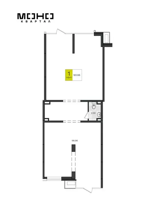 Офис (101.55 м) - Фото 2
