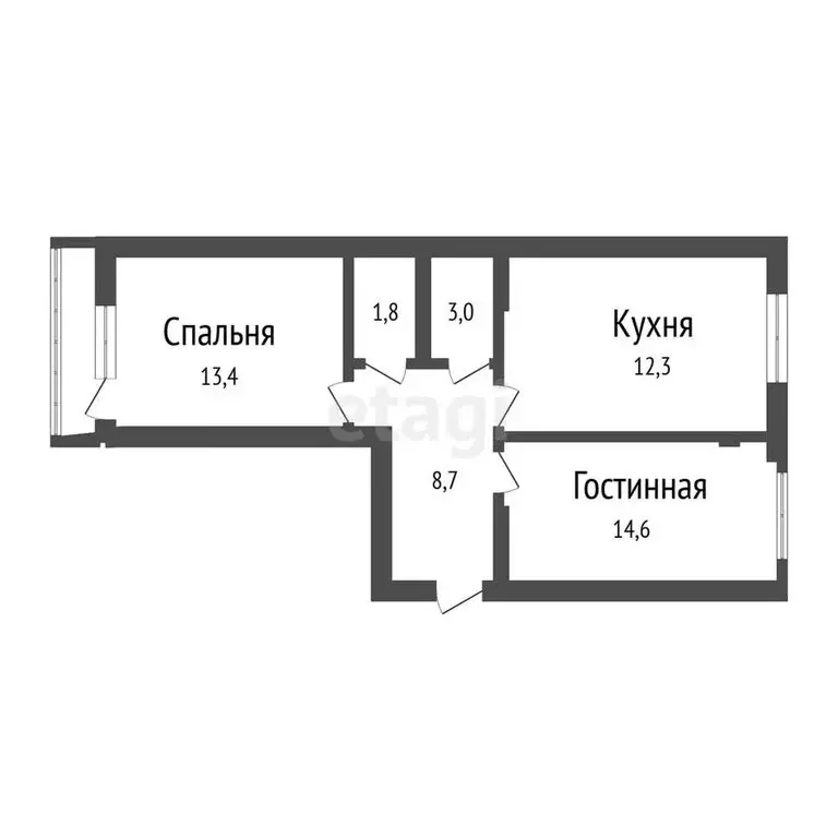 2-комнатная квартира: Ульяновск, Камышинская улица, 91В (53.8 м) - Фото 0