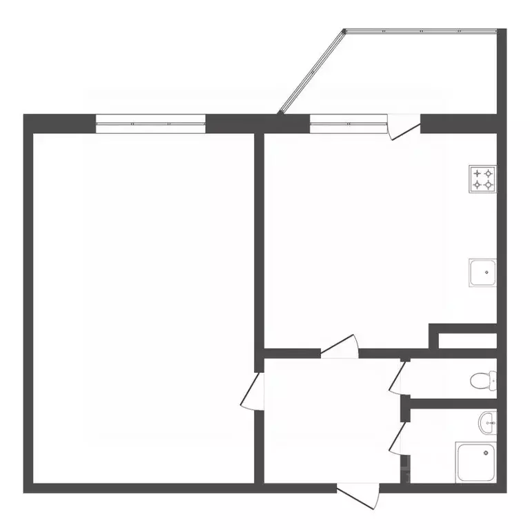 1-к кв. Тюменская область, Тюмень ул. Арктическая, 1к1 (42.1 м) - Фото 1