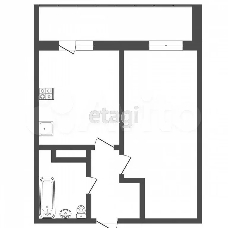 1-к. квартира, 31,4 м, 9/20 эт. - Фото 1